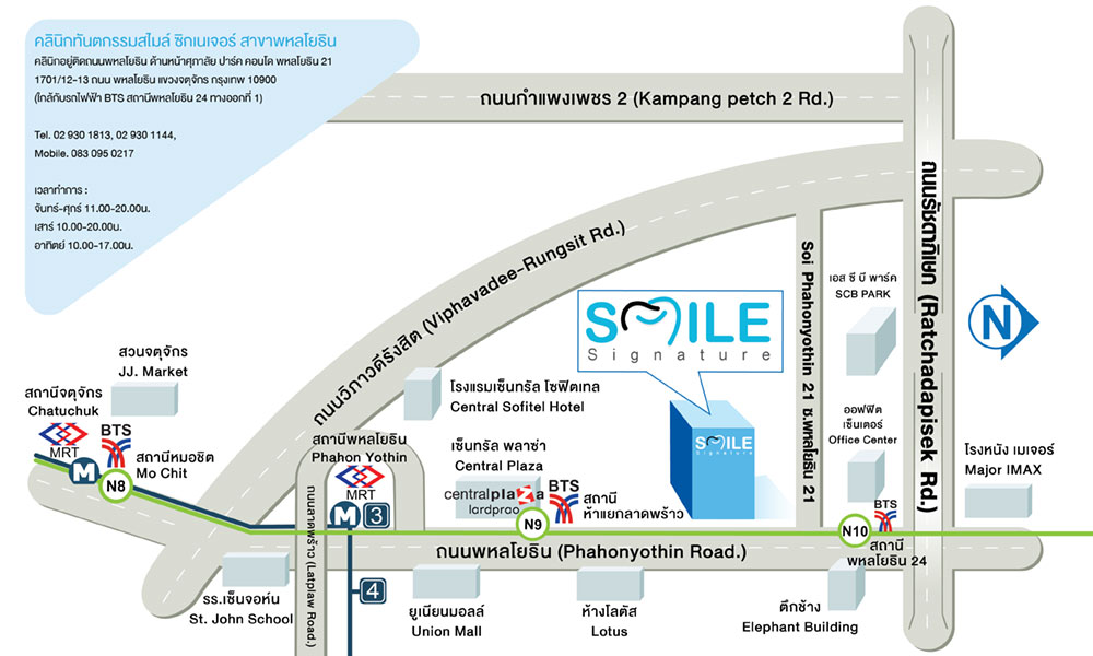 map phahonyothin dental