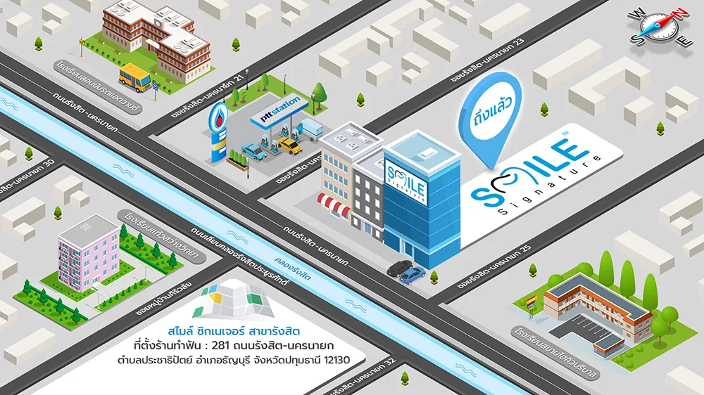 map of Dental Planet at rangsit